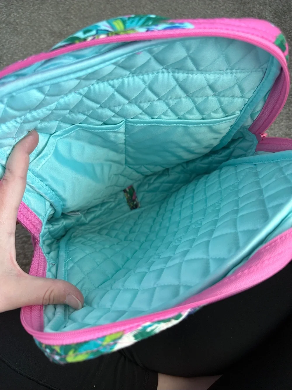 Vera Bradley Pink Floral Quilted Backpack